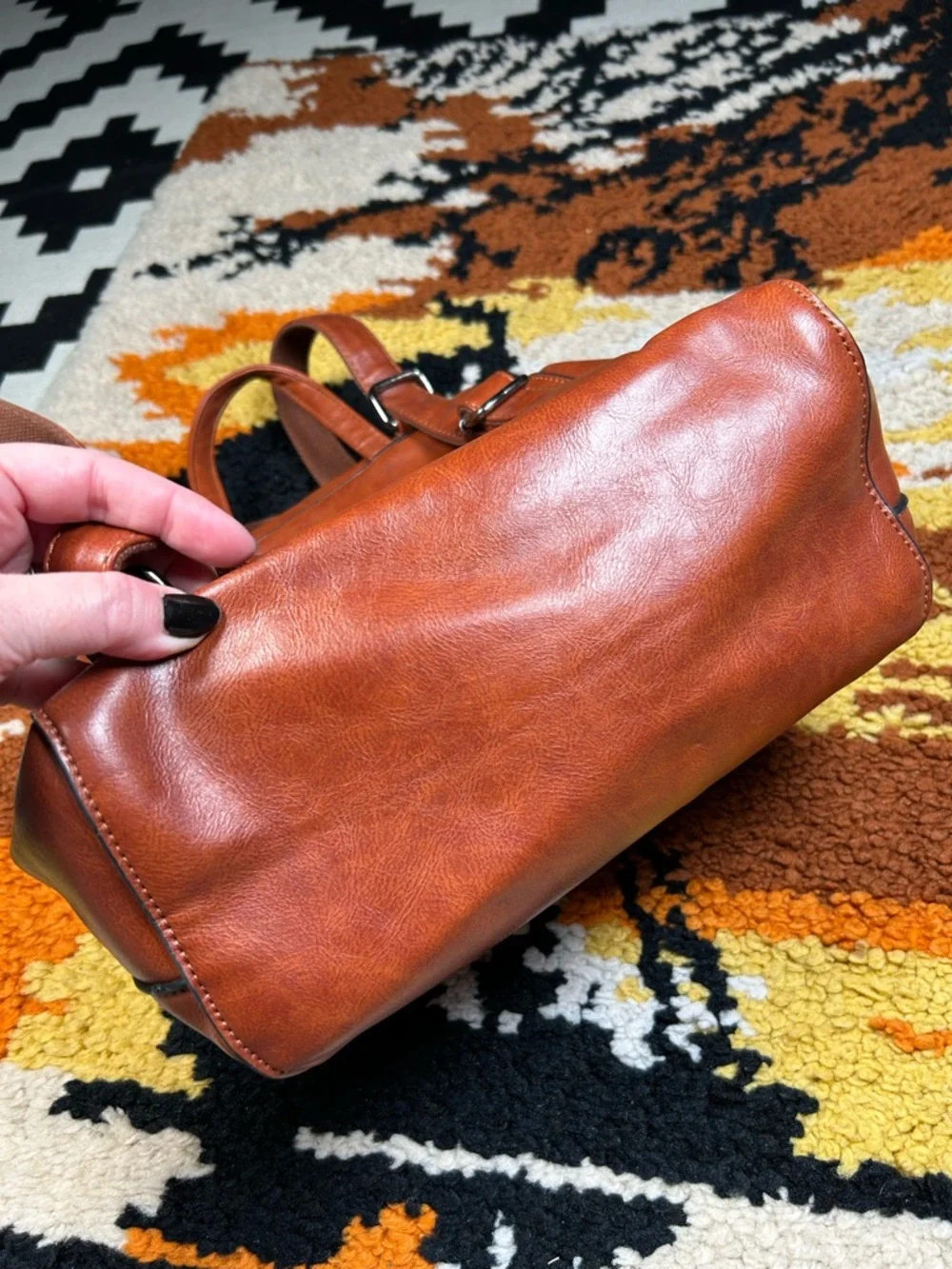 WINK KANGAROO, faux leather backpack!!